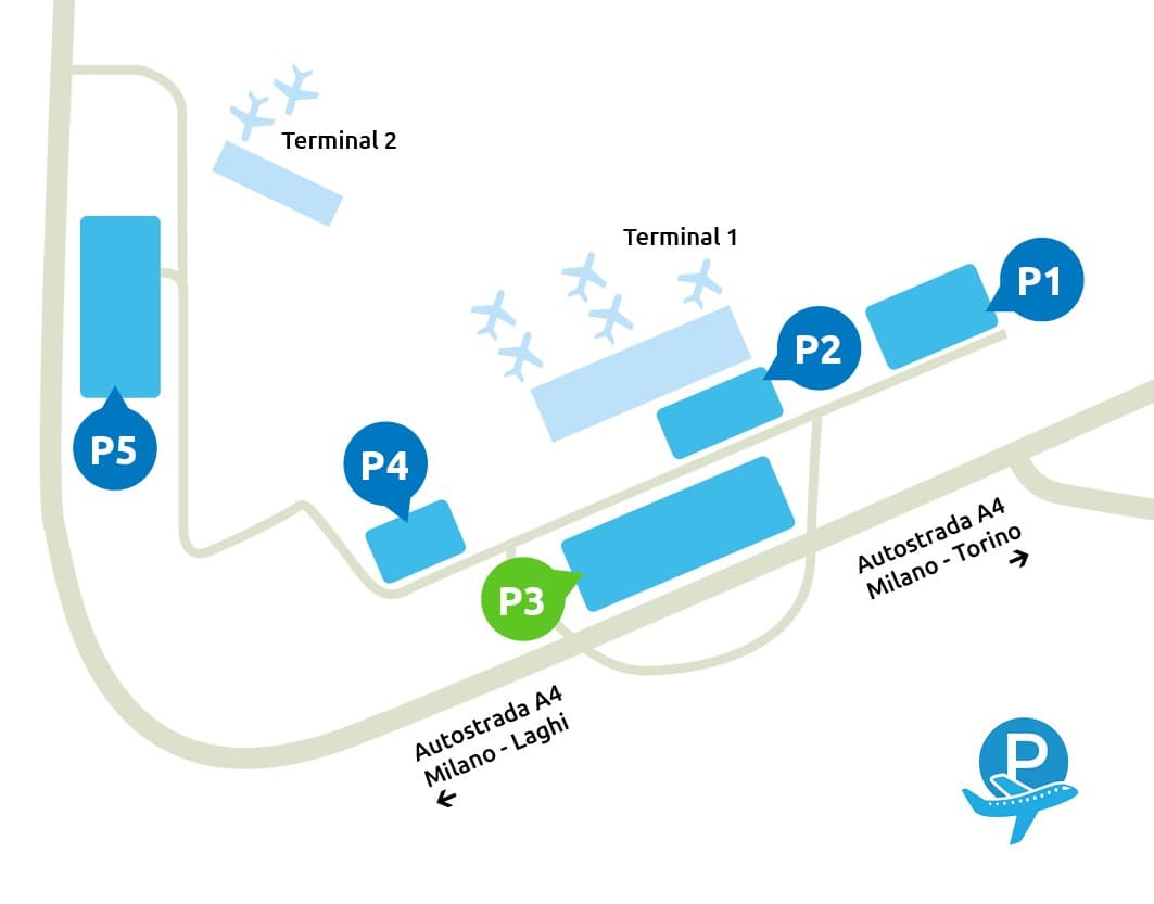 P3 Parking Flughafen Malpensa