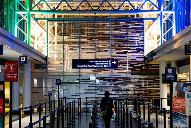 Sicherheitskontrolle Flughafen Zürich